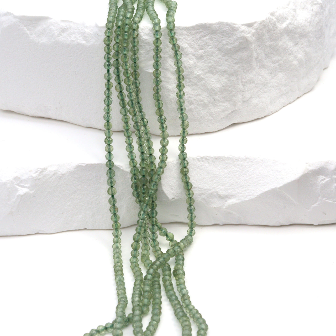 Green Apatite 2mm Faceted Rounds