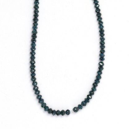 Blue Diamond 2.2mm Faceted Rondelles