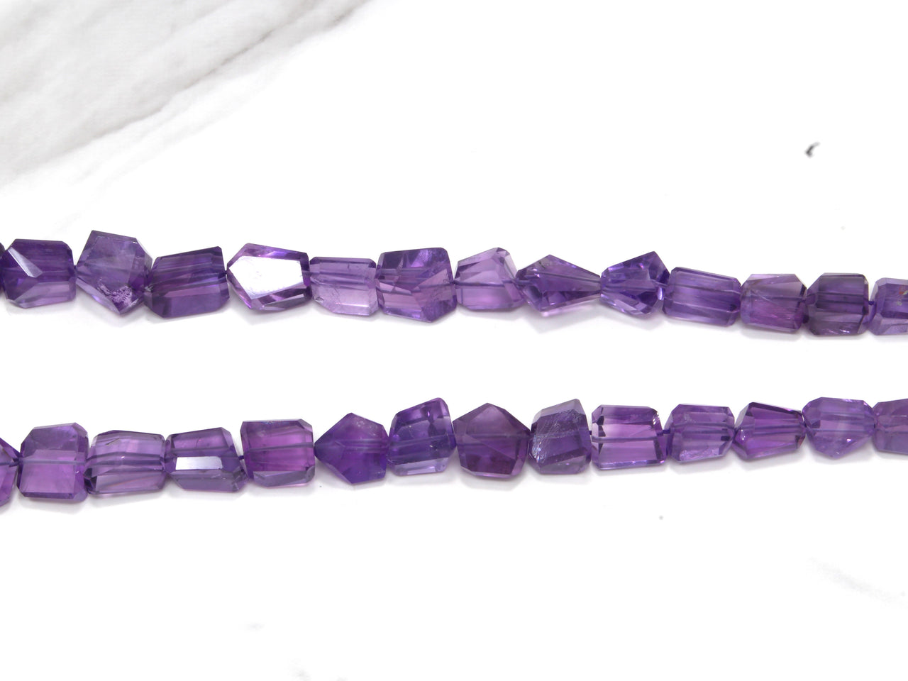 Purple Amethyst 10x8mm Faceted Nuggets