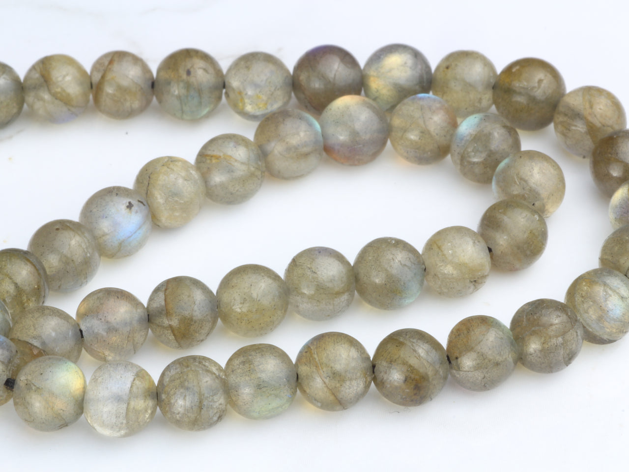 Blue Labradorite 6mm Smooth Rounds