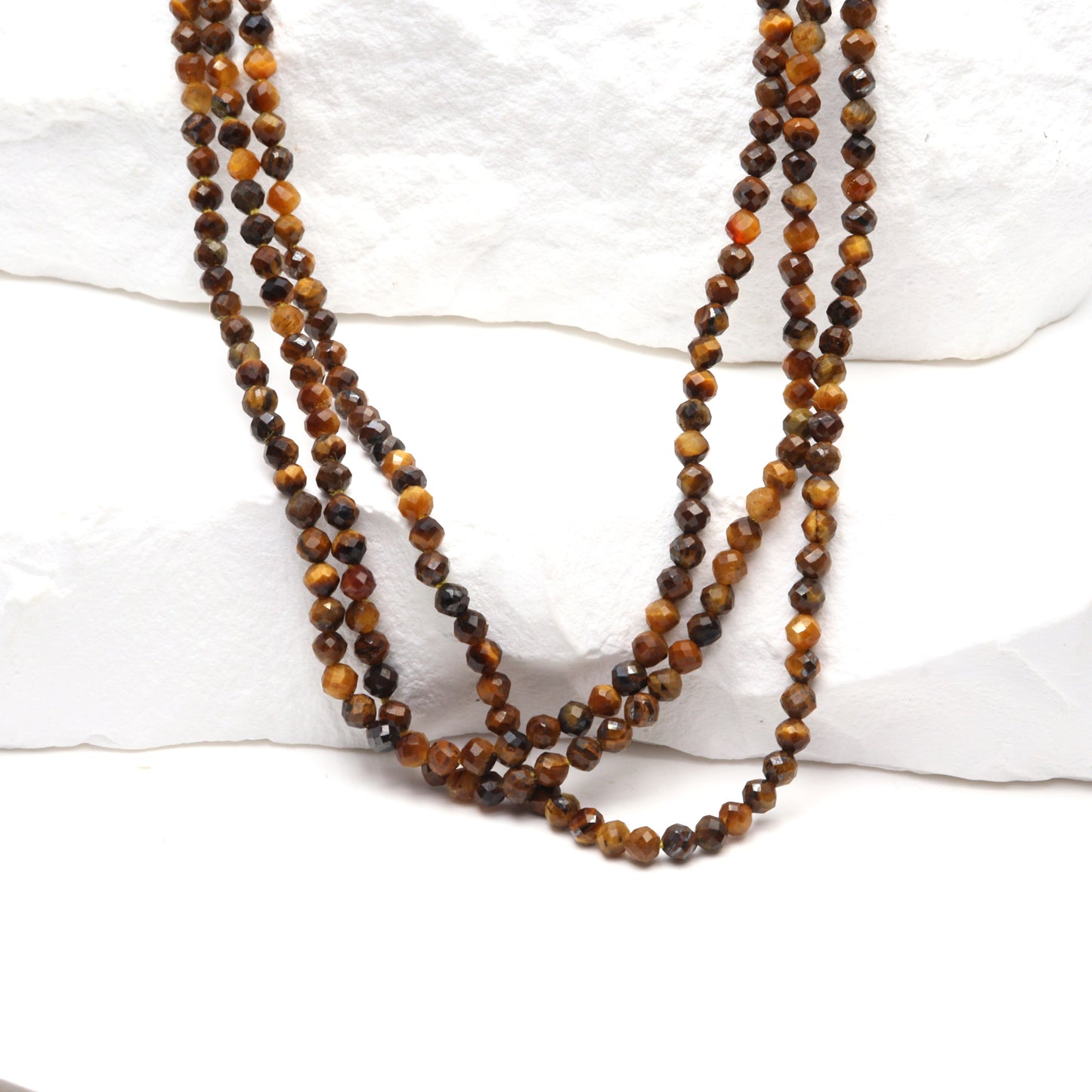 Tiger's Eye 2mm Faceted Rounds