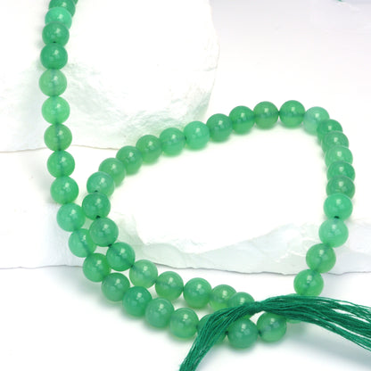 Apple Green Chrysoprase 7mm Smooth Rounds