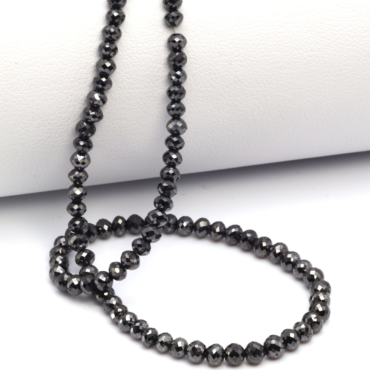 Black Diamond 3mm Faceted Rondelles