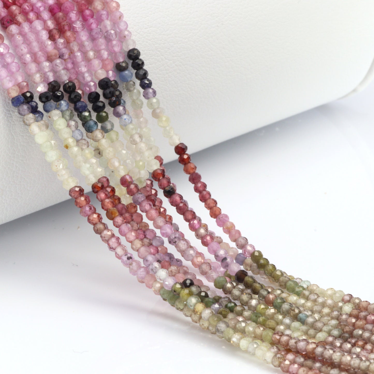 Tundra Sapphire 2mm Faceted Rounds Bead Strand