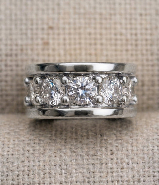 18k White Gold White Diamond 0.06ct Diamond Rondelle finding, main view