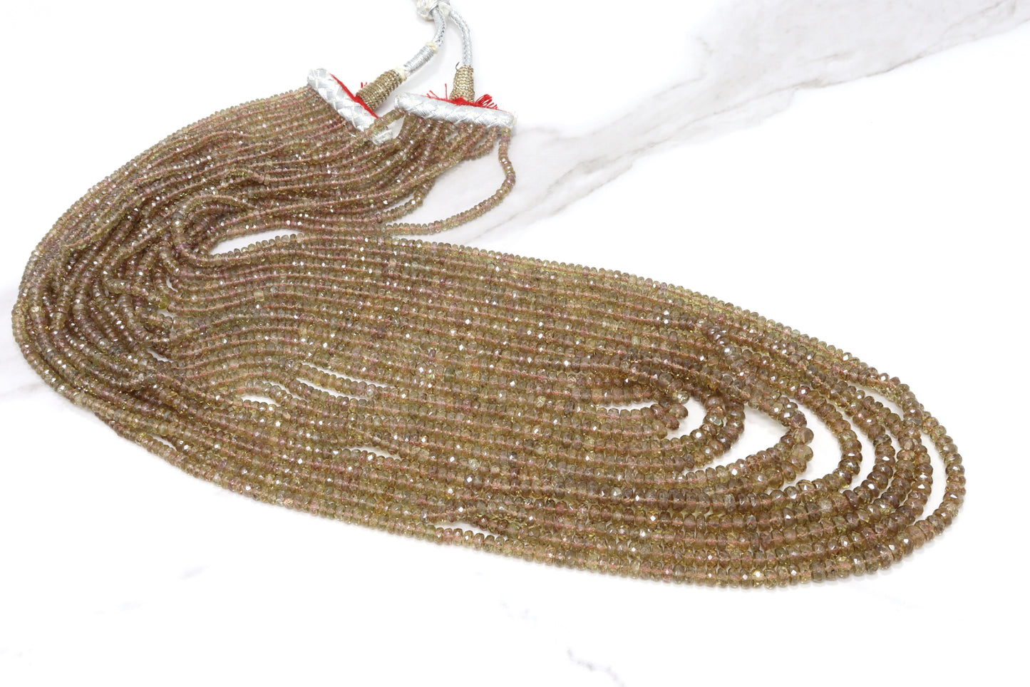 Color Change Garnet 3mm Faceted Rondelles