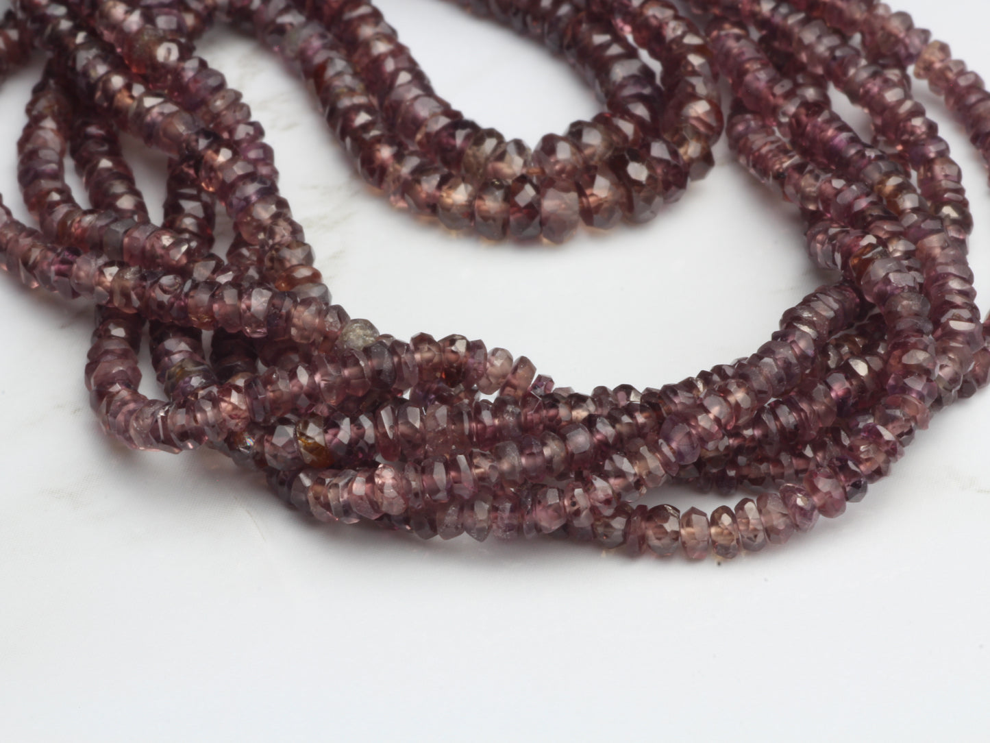 Brown Sapphire 3mm Faceted Rondelles