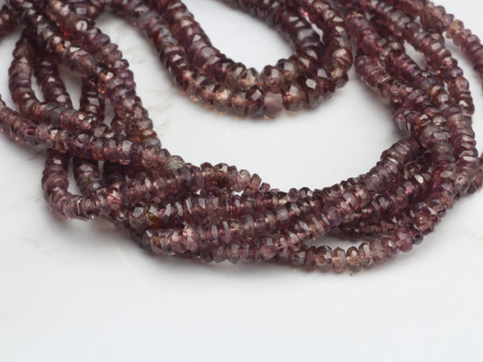 Brown Sapphire 3mm Faceted Rondelles