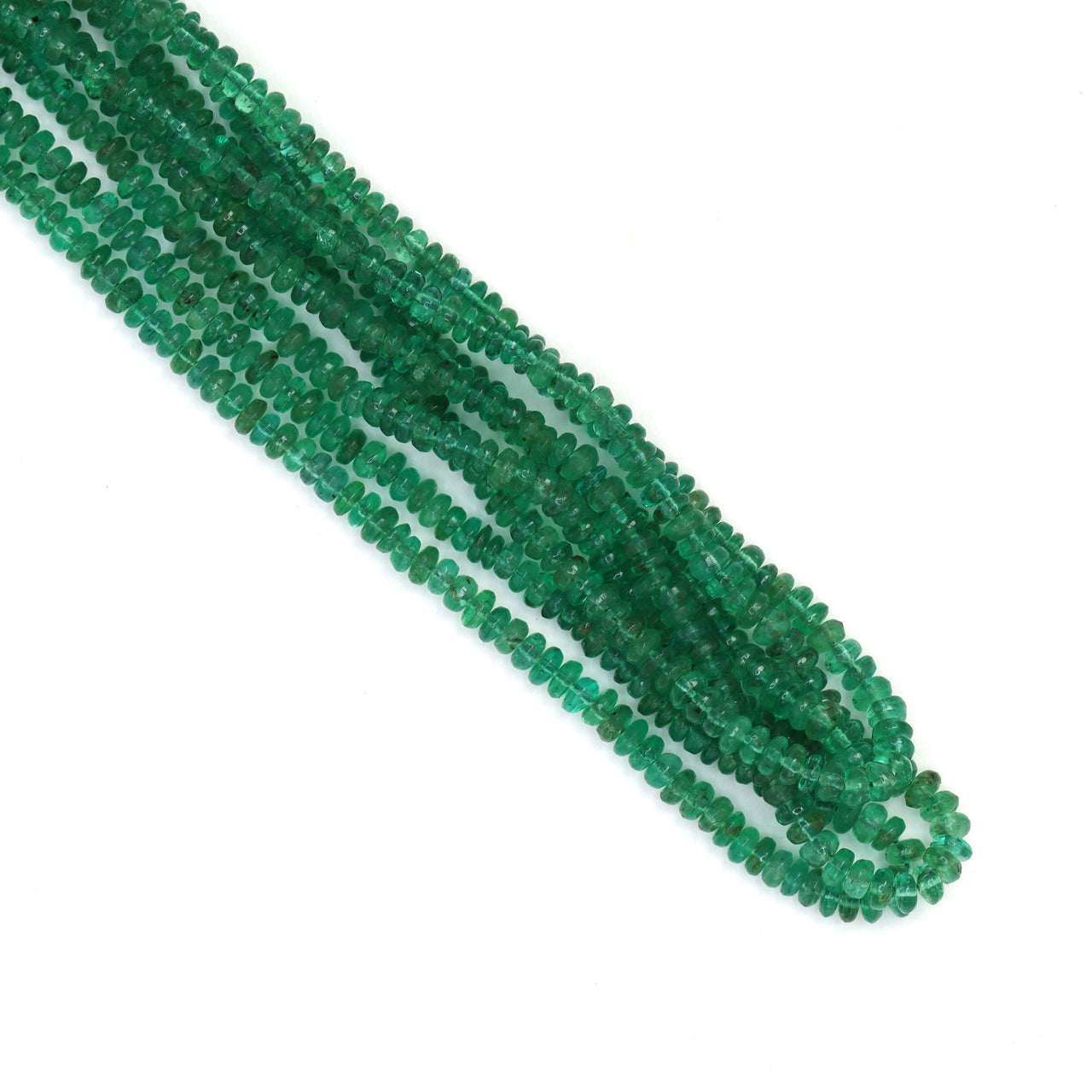 Green Emerald 2.5mm Smooth Rondelles