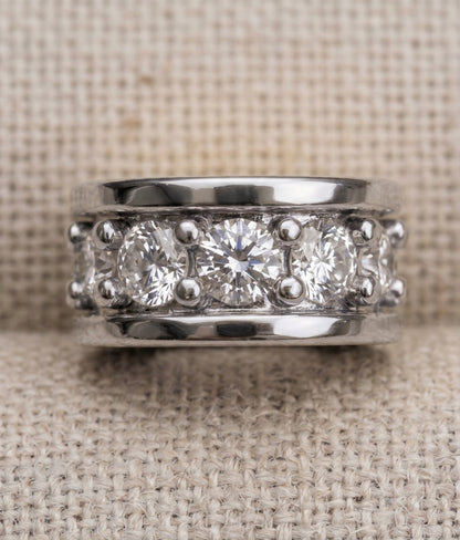 18k White Gold White Diamond 0.09ct Diamond Rondelle finding, main view