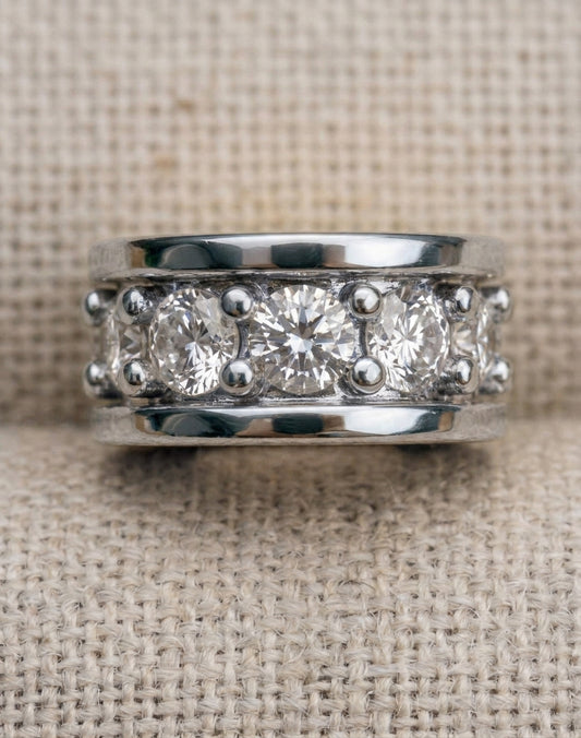 18k White Gold White Diamond 0.12ct Diamond Rondelle finding, main view