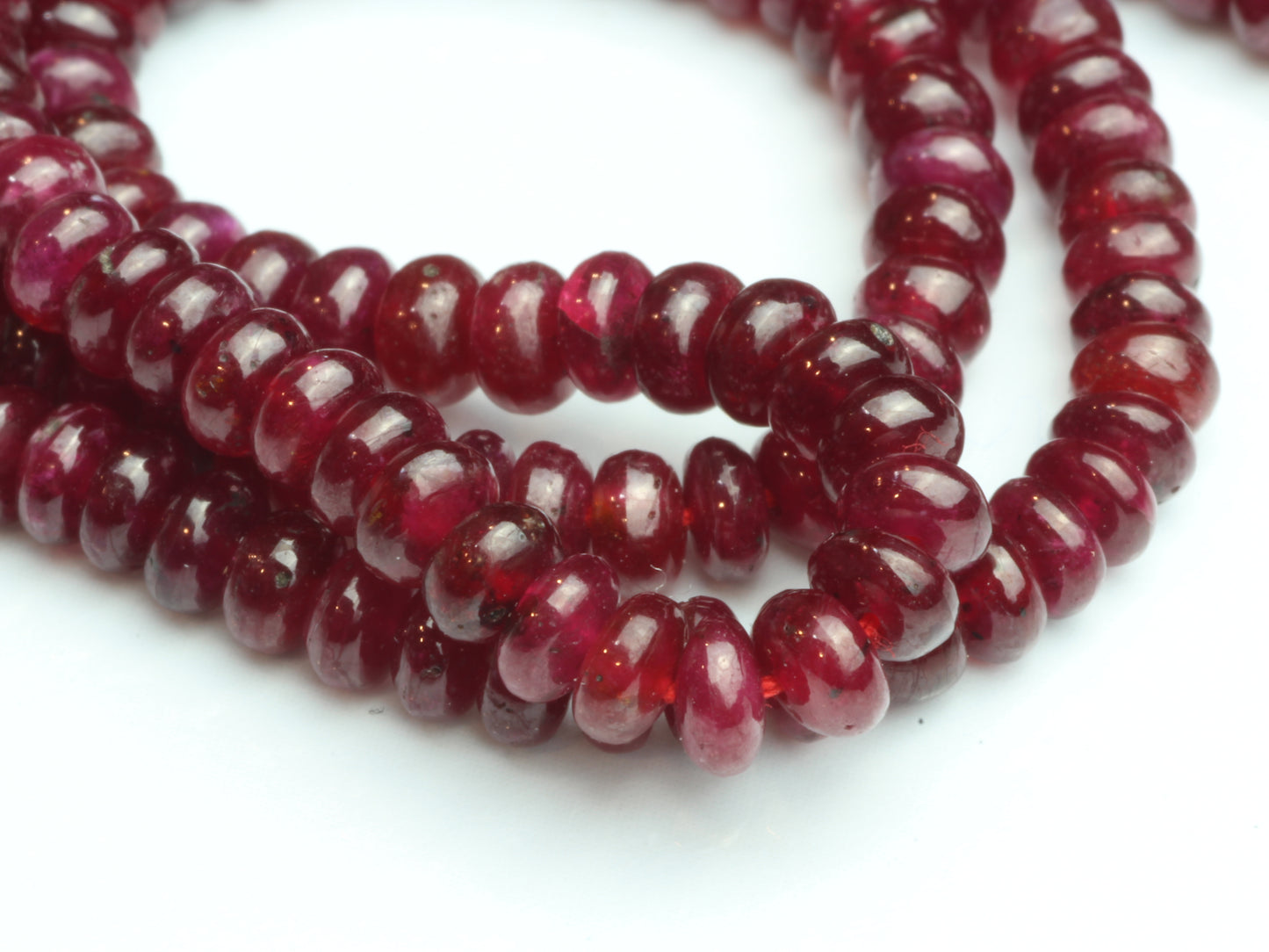 Red Ruby 3.5mm Smooth Rondelles