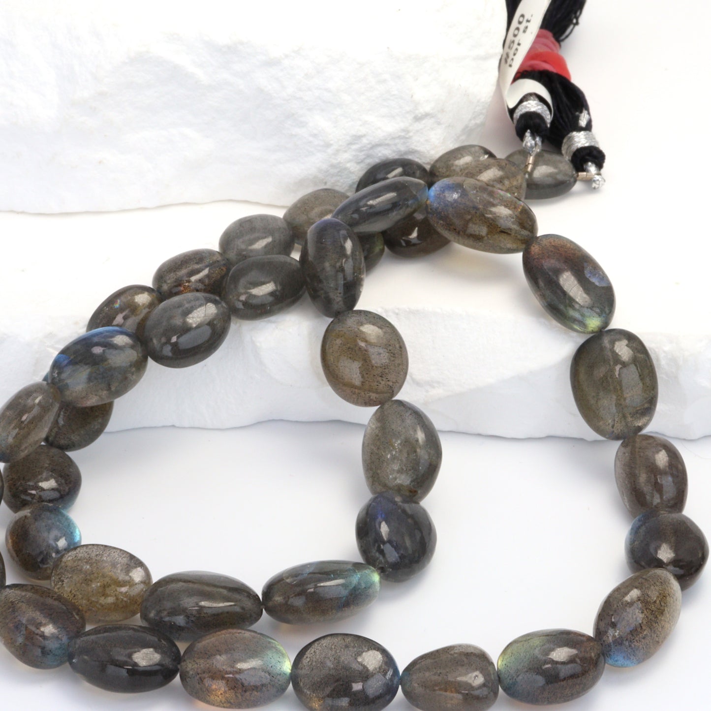 AAA Blue Labradorite 11x8mm - 16x10mm Smooth Nuggets Bead Strand