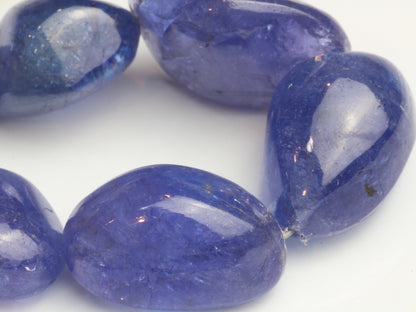 Blue Tanzanite 11x9mm Smooth Nuggets