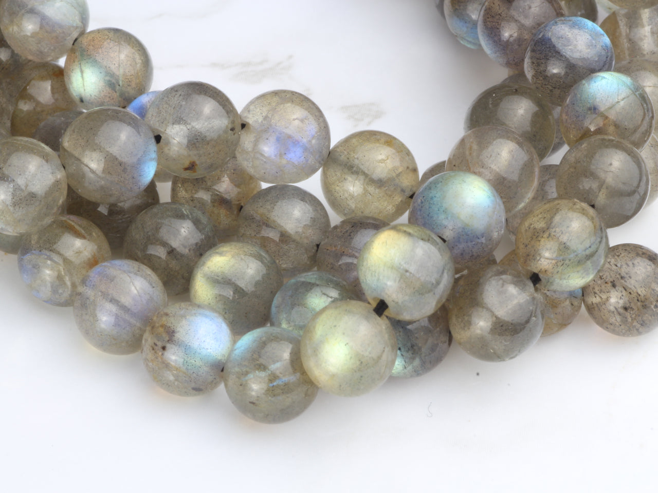 Blue Labradorite 8mm Smooth Rounds