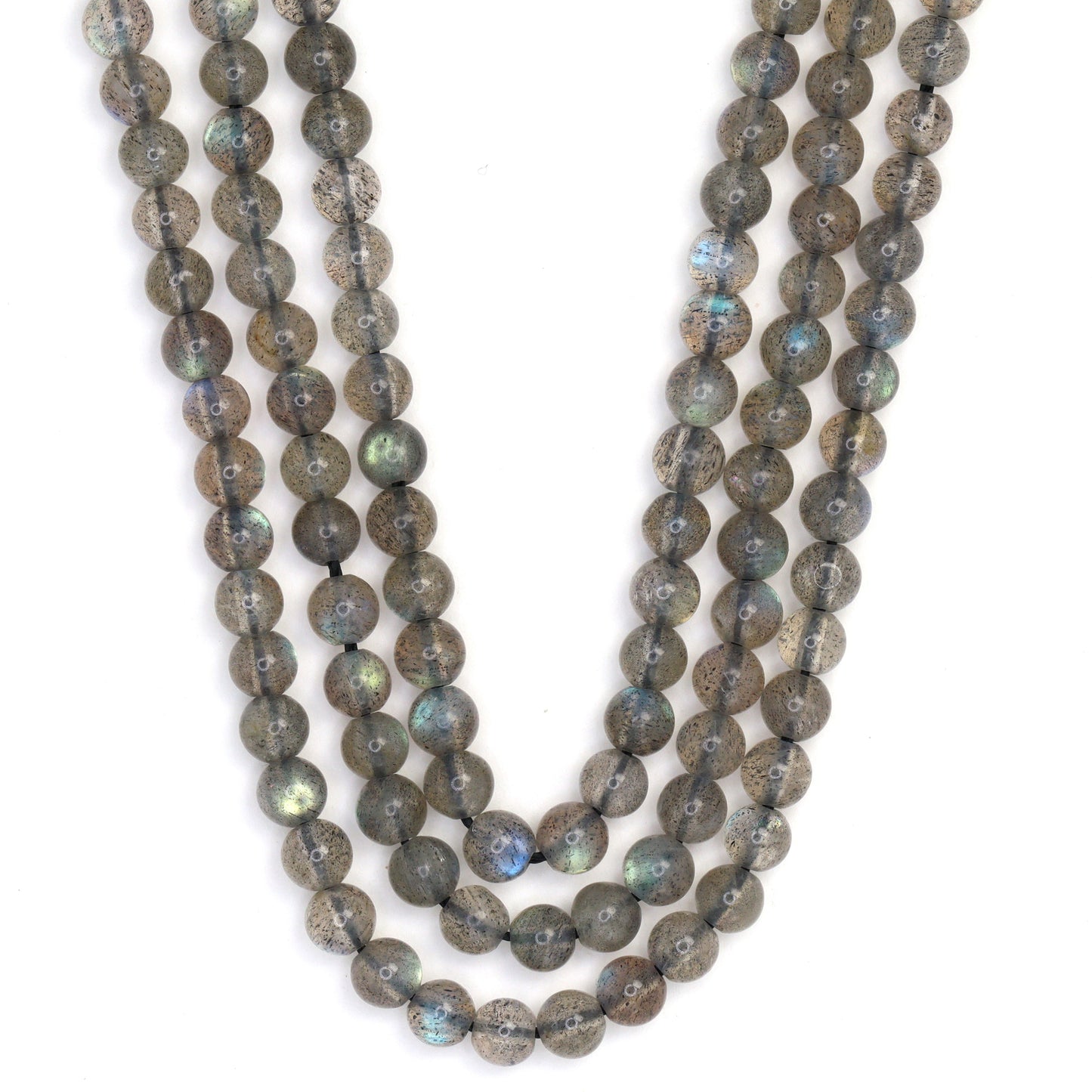 Blue Labradorite 4mm Smooth Rounds Bead Strand
