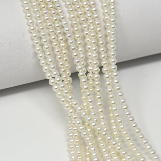 Freshwater Pearl 3mm Smooth Rounds Bead Strand
