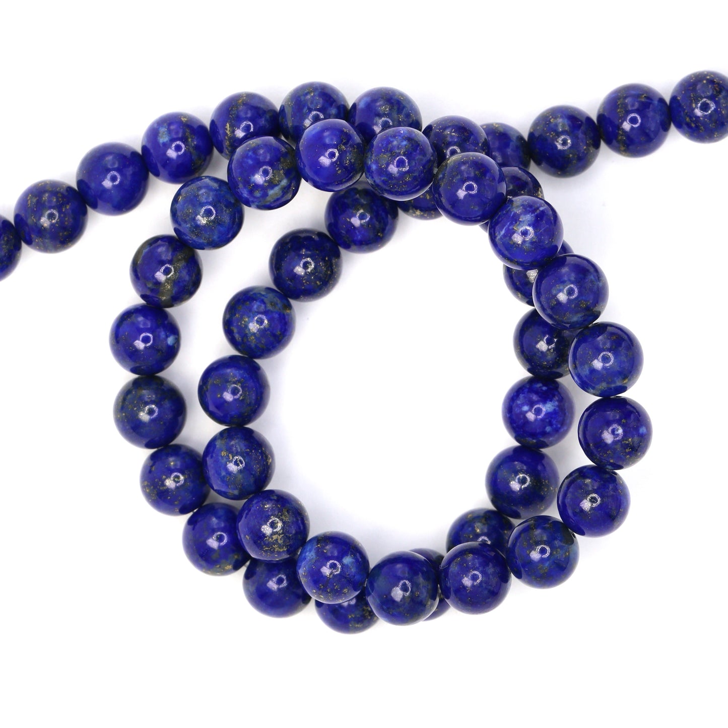 Royal Blue Lapis Lazuli 6mm Smooth Rounds Bead Strand