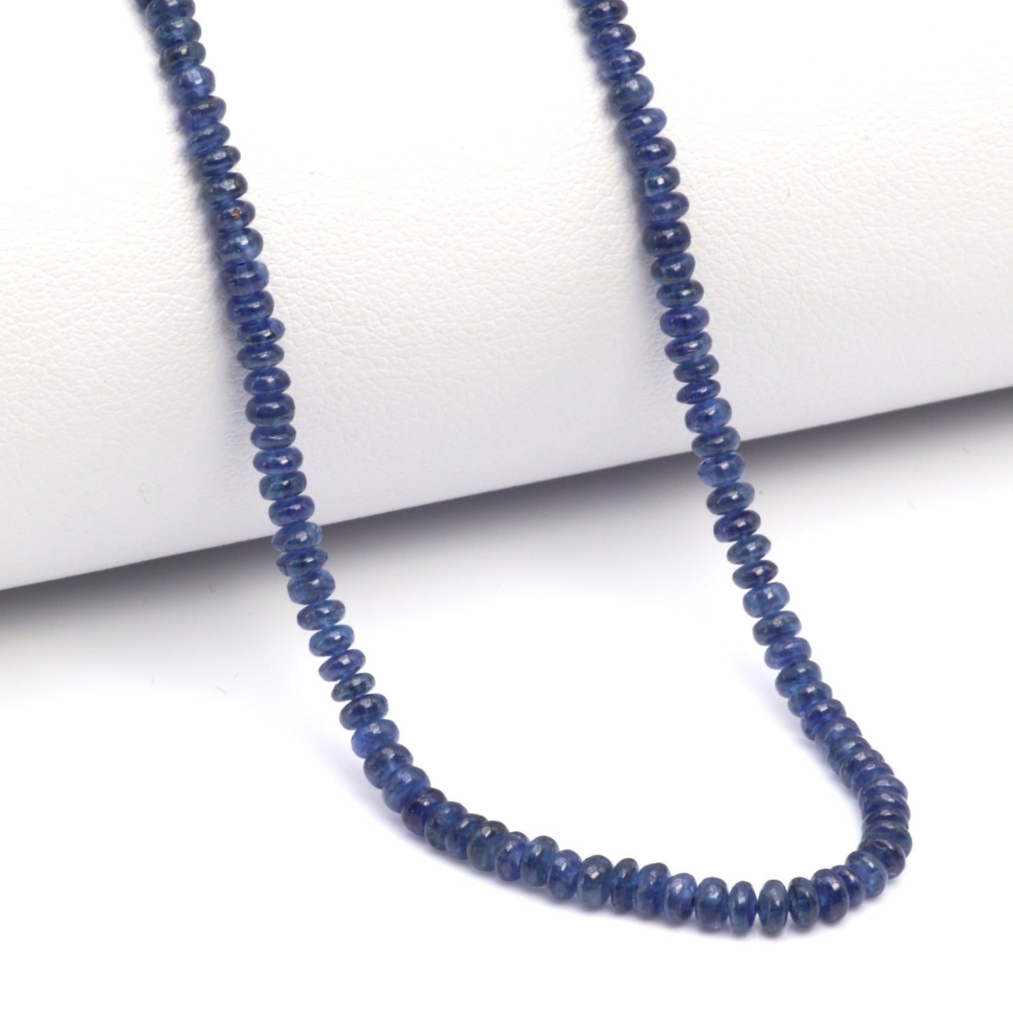 Cornflower Blue Sapphire 2.5mm - 3.0mm Smooth Rondelles Bead Strand