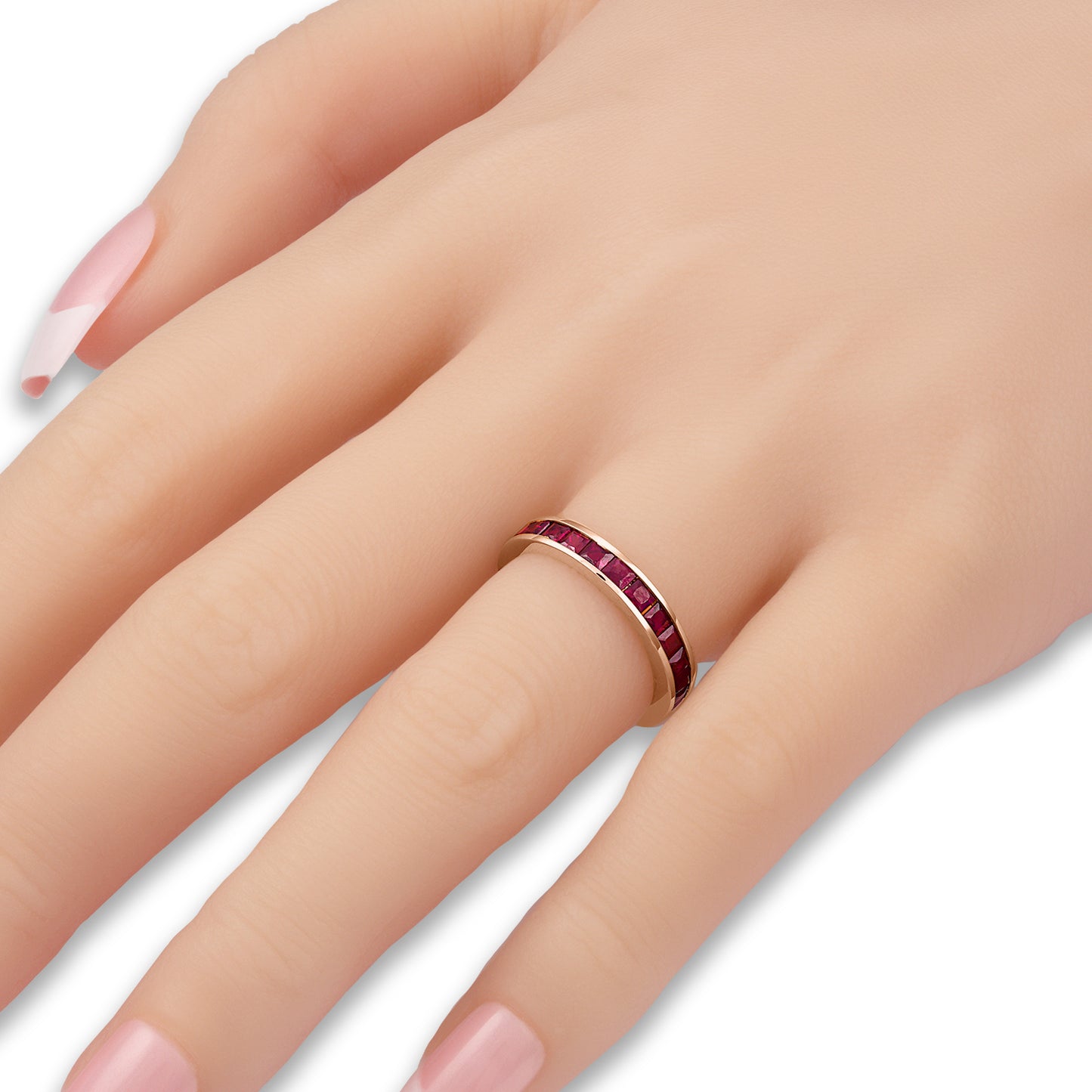 Chanel Set Ruby Eternity Band