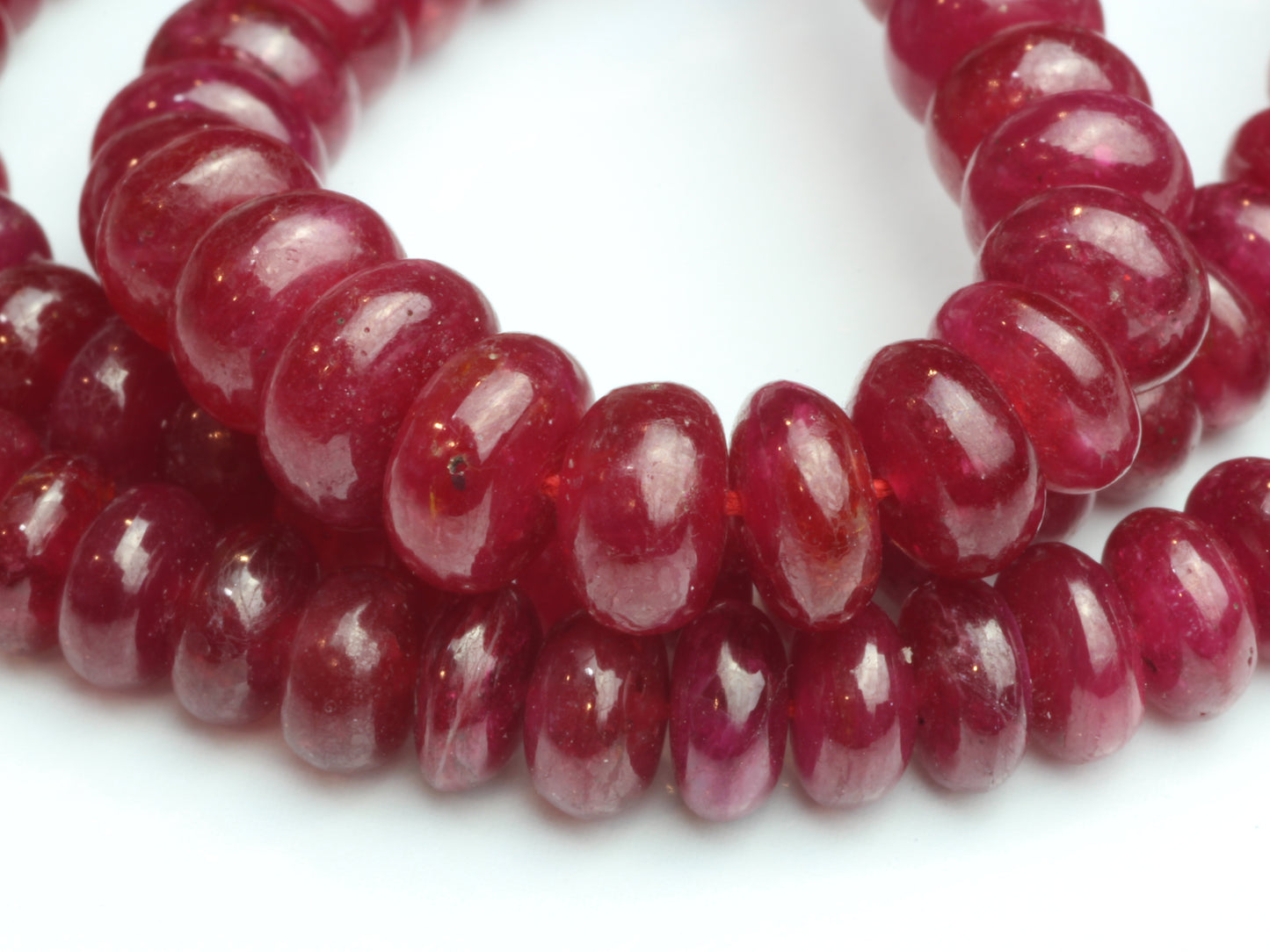Red Ruby 5mm Smooth Rondelles