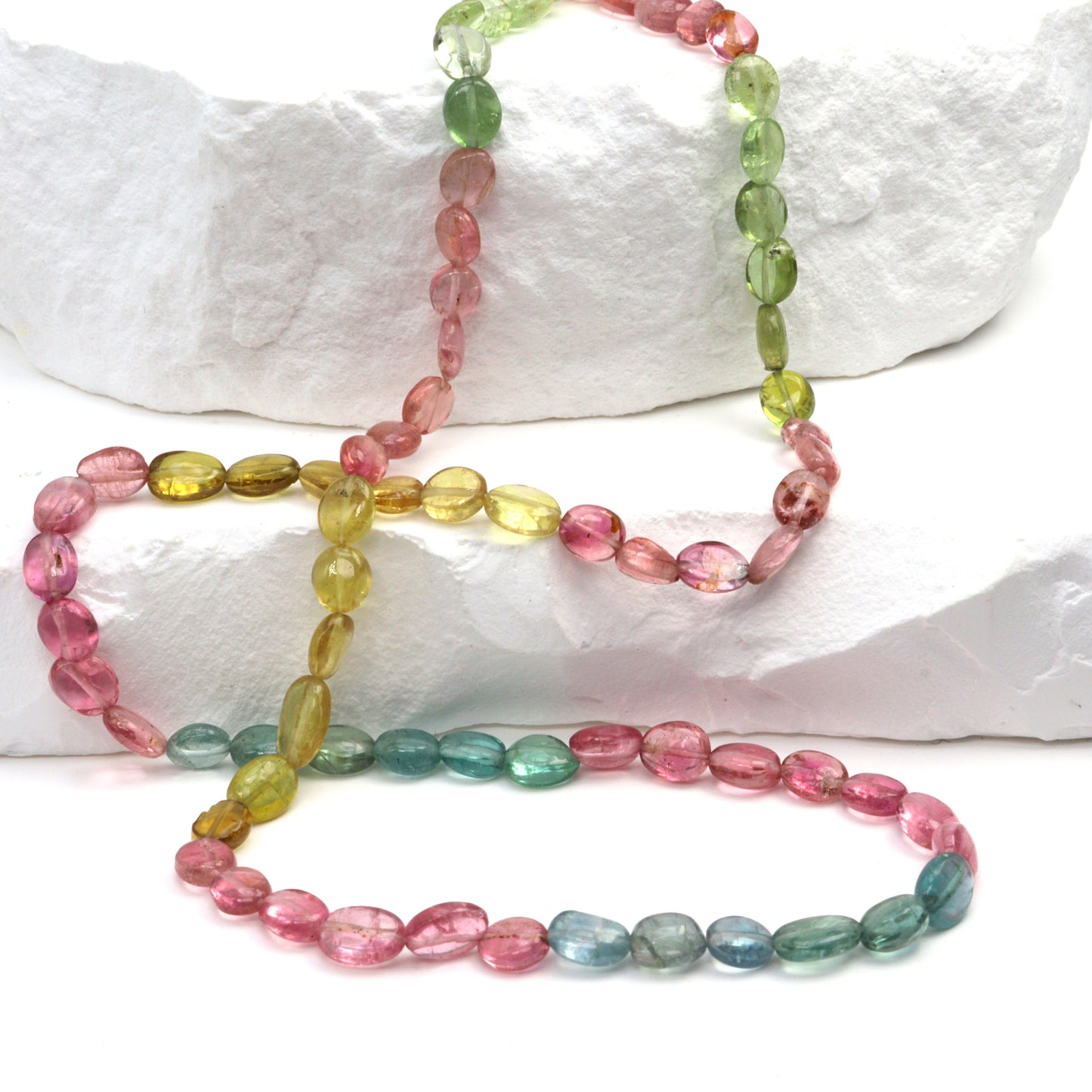 Watermelon Tourmaline 5x3mm Smooth Ovals