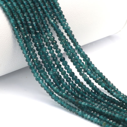 Blue-Green Grandiderite 2.5mm Faceted Rondelles