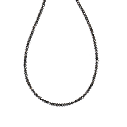 Black Diamond 2mm Faceted Rondelles