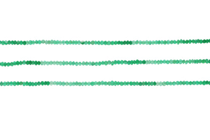 Ombre Green Onyx 2.5mm Faceted Rondelles