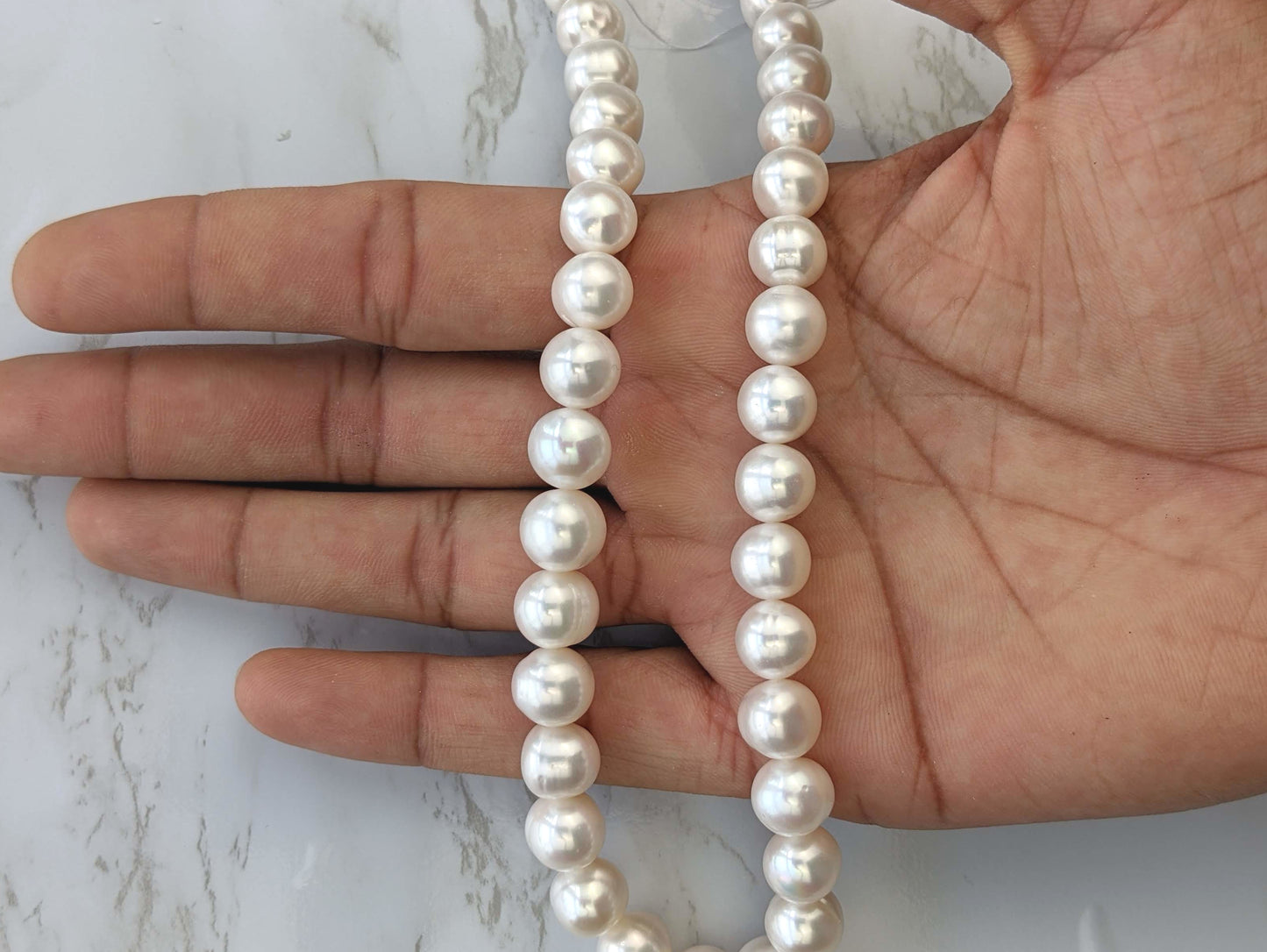 White Freshwater Pearl 11mm Baroque