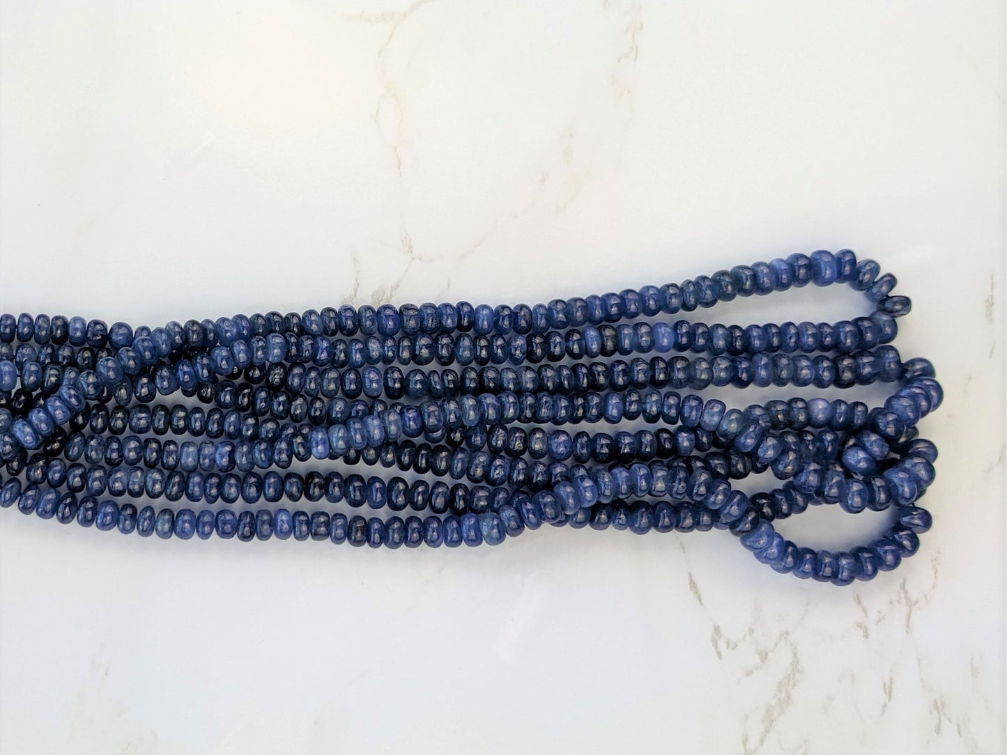 Cornflower Blue Sapphire 5mm Smooth Rondelles