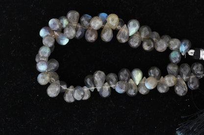 Blue Labradorite 11x6mm Faceted Teardrop Briolettes