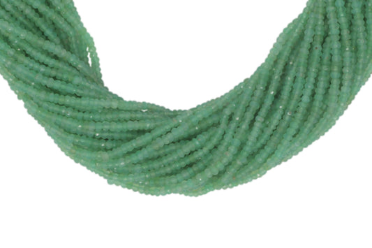 Chrysoprase 4mm Faceted Rondelles
