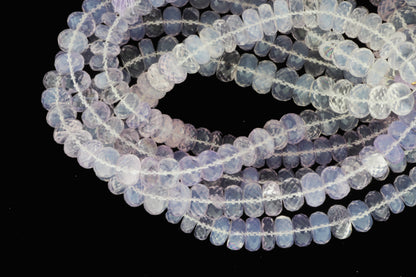 Ombre Lavendar Scorpiolite 8mm Faceted Rondelles