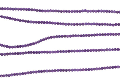 Purple Amethyst 2.5mm Faceted Rounds