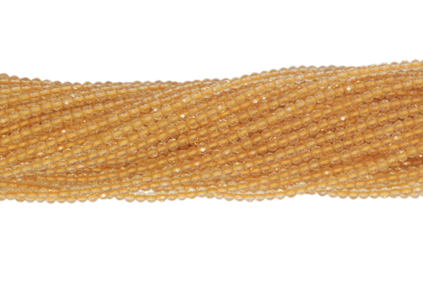 Citrine 2.5mm Faceted Rounds