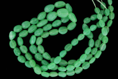 Apple Green Chrysoprase 8x6mm Smooth Nuggets