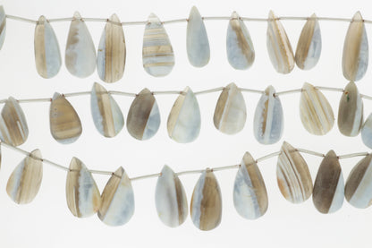 Owyhee Opal 20x10mm Faceted Pear Shaped Briolettes