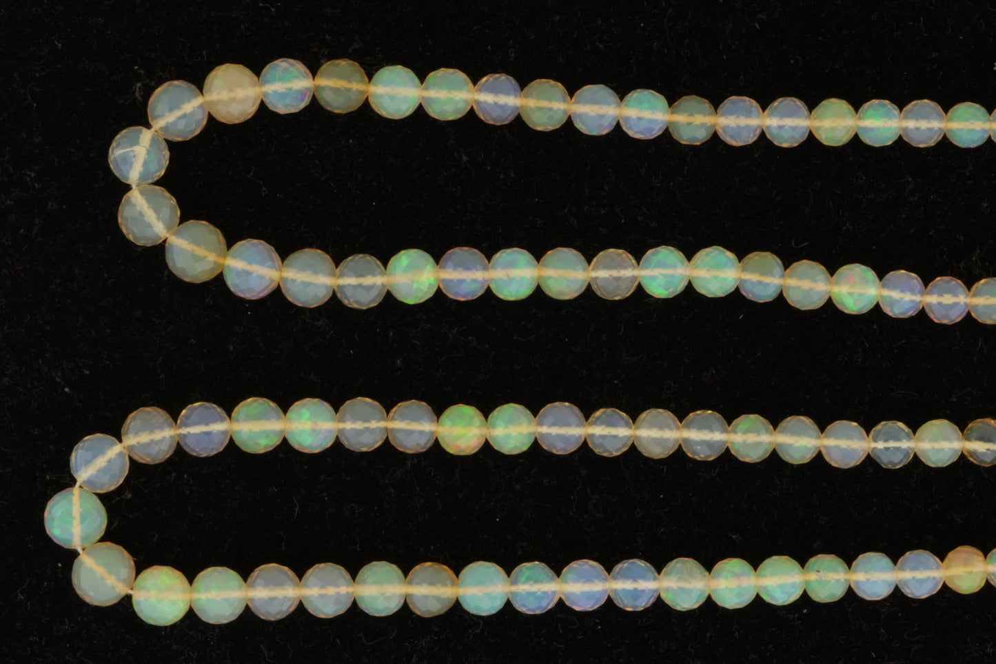 Yellow Ethiopian Opal 5mm Faceted Rounds