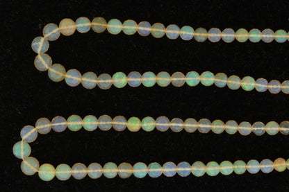 Yellow Ethiopian Opal 5mm Faceted Rounds