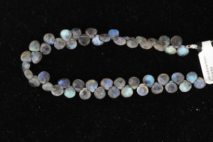 Blue Labradorite 6mm Faceted Heart Shaped Briolettes