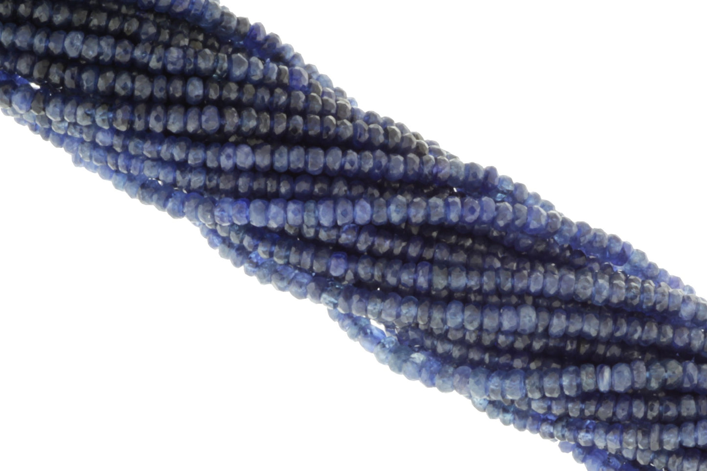 Royal Blue Sapphire 3mm Faceted Rondelles