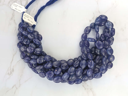 Blue Tanzanite 10x8mm Smooth Ovals