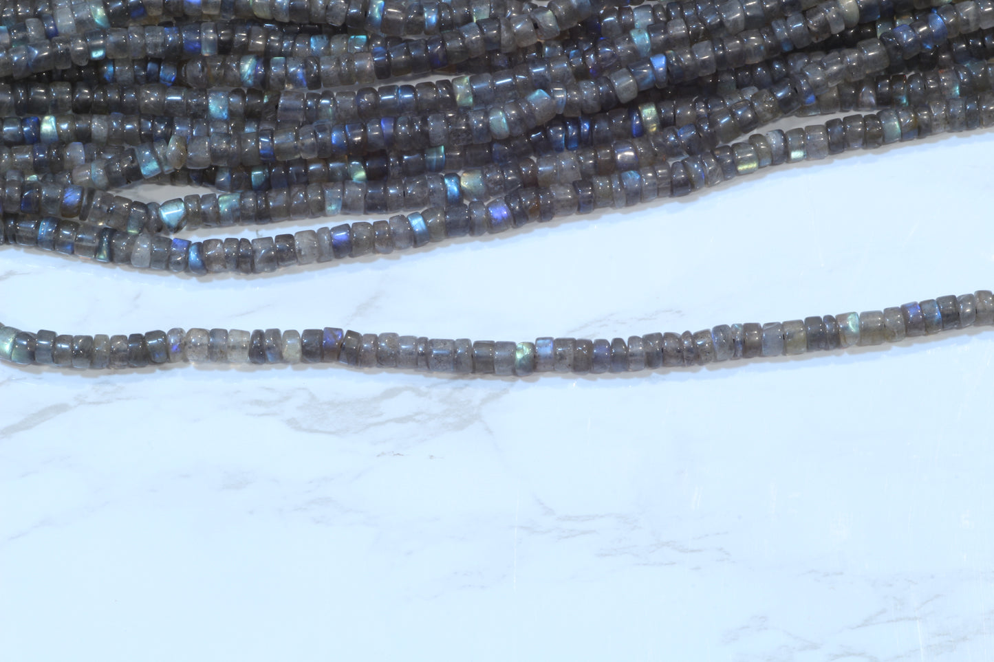 Blue Labradorite 5mm Smooth Tires