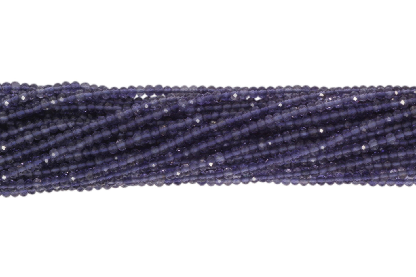 Iolite 2.5mm Faceted Rondelles