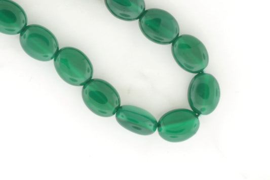 Green Onyx 9x7mm Smooth Ovals