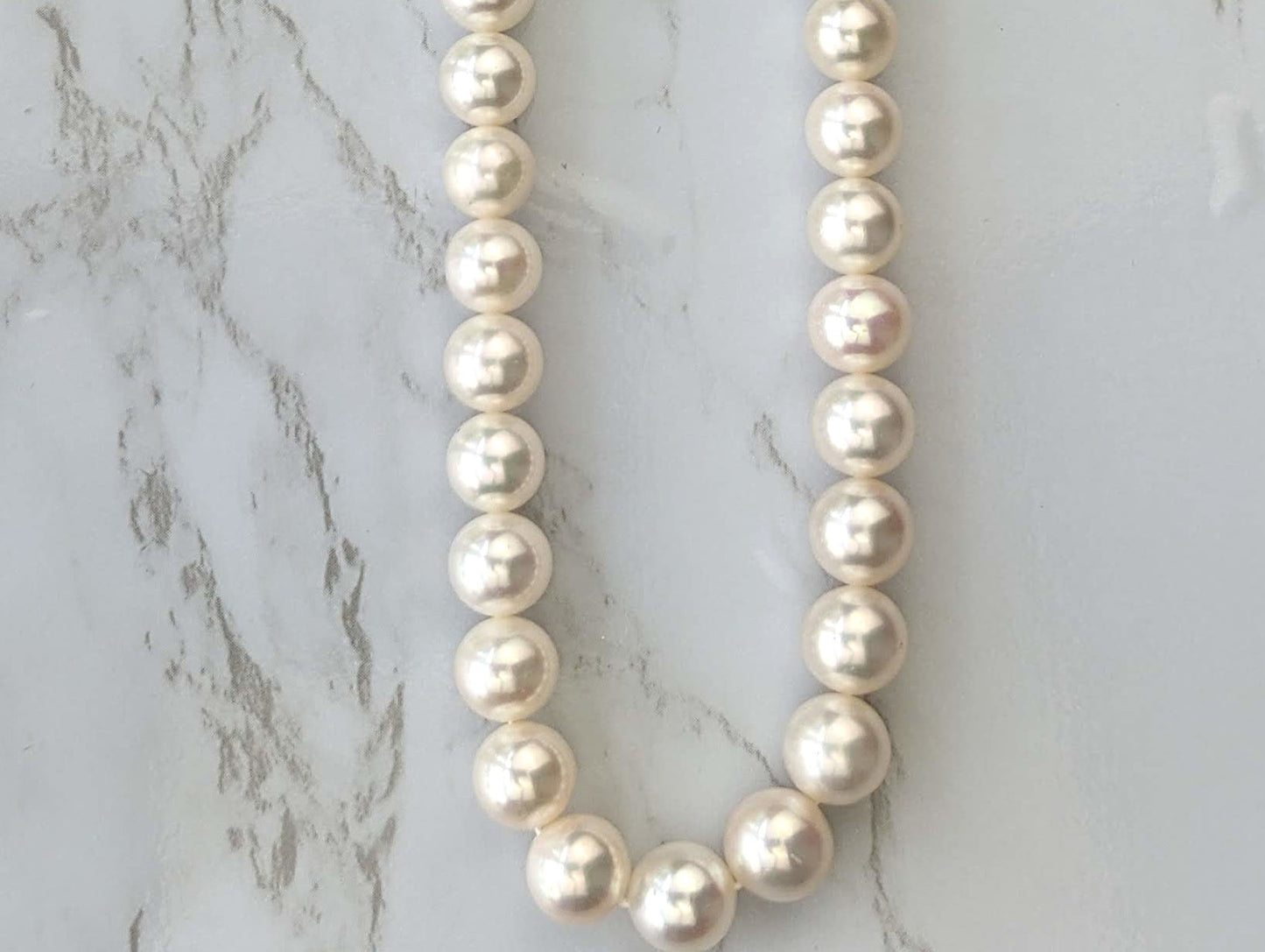 White Freshwater Pearl 8mm Smooth Rounds
