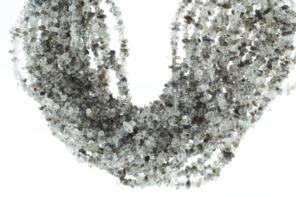 Dark Herkimer Diamond Quartz 3mm Freeform Chips