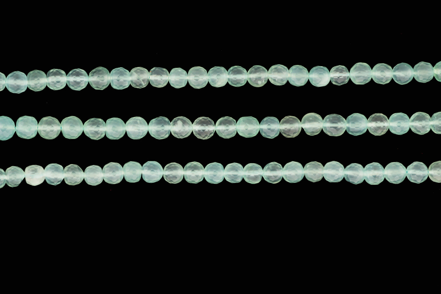 Aqua Chalcedony 6mm Faceted Rounds