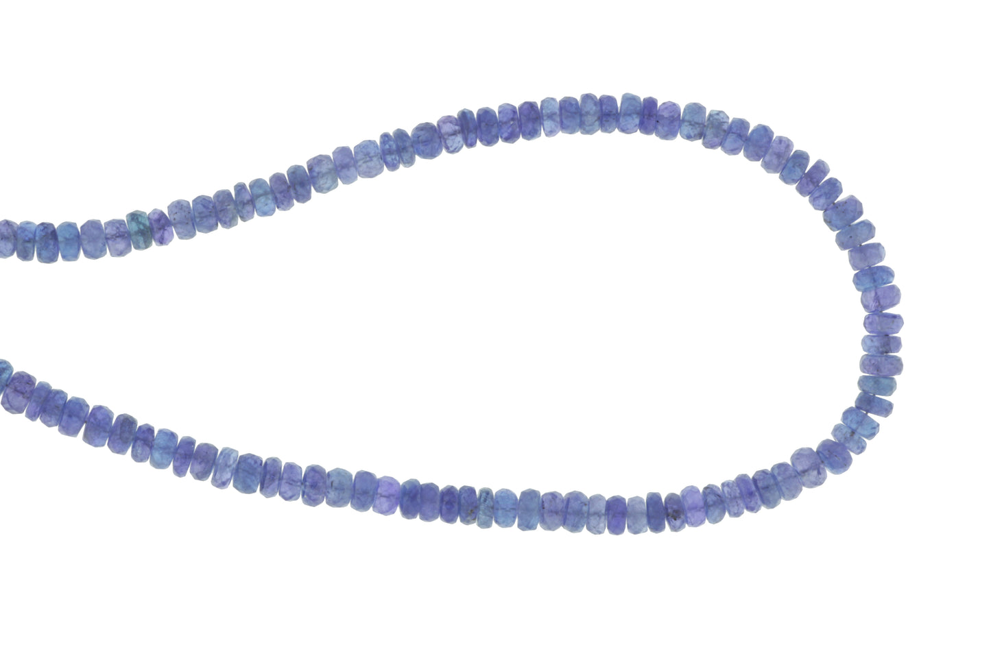 Blue Tanzanite 4.5mm Faceted Rondelles
